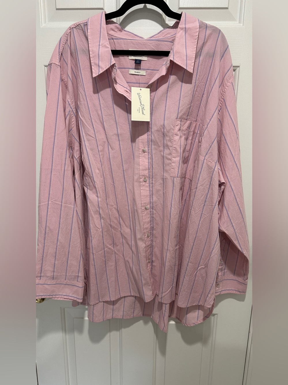 Universal Thread Relaxed Fit Button Down Sz 4X NWT